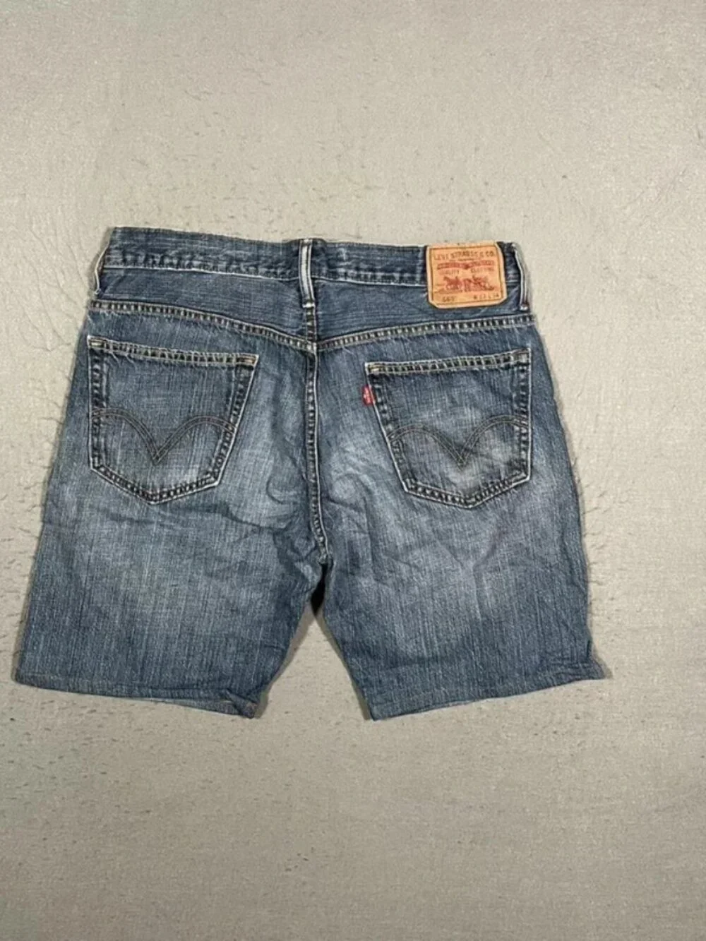 Levi’s 569 Blue Baggy Denim Shorts Y2K Skater W33 I9